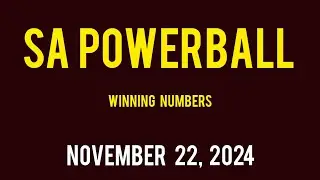 Sa Powerball Results Friday 22 November 2024 | Powerball Plus Result