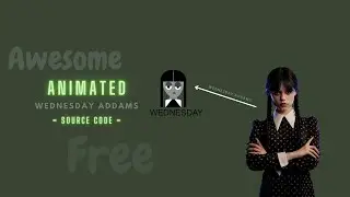 How To Make a Wednesday Addams |  Pure CSS Animated Wednesday Addams
