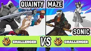 2XKO ▰ Quainty (Blitzcrank / Yasuo) vs Maze + Sonic (Ekko / Ahri) ▰ High Level Gameplay