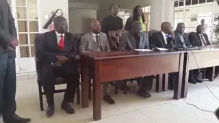 Morgan Tsvangirai and Welshman Ncube sign MOU