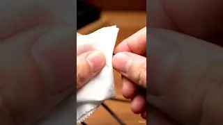 Headphone Cable Split &rarr; Clean Heat Shrink Seal #repair #asmr #oddlysatisfying  #relax #satisfying