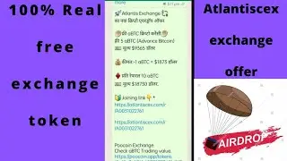 #crypto airdrops#Atlantiscex exchange token free to clam.