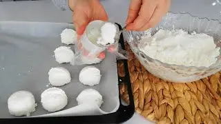 UNSUZ YAĞSIZ SADECE 3 MALZEMEYLE YAPABİLECEĞİNİZ COCO KURABİYE TARİFİ/KURABİYE TARİFLERİ