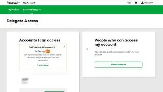 How to Delegate Access on GoDaddy Account