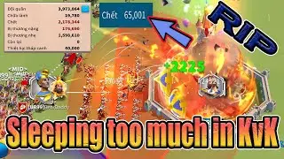 #KvK Party Zero City :Đừng ngủ khi kẻ th&ugrave; c&ograve;n thức (Anh em xem phim vui vẻ)#kvkso8 #riseofkingdoms