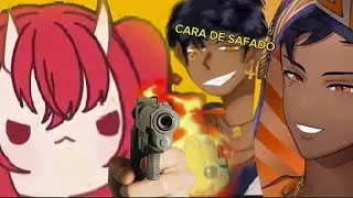 RAVIEL COM CARA DE SAPECO e MEIRU AMEA&Ccedil;@S! | Compilado Vtuber