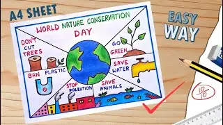 I Tried World Nature Conservation Day drawing /Nature Conservation day poster /Save Nature poster