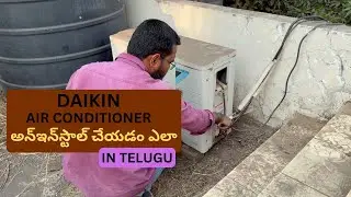 How to Uninstall Daikin AC | Daikin Air Conditioner Removal in Telugu