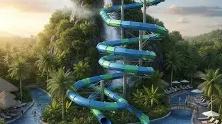 Building a waterslide in ROBLOX! (The thumbnail was made out of Al ok)