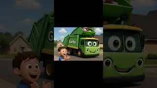 Garbage Truck Cartoon 🚛♻️ Learning Video for Toddlers #KidsShorts #shorts #KidsVideos