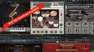 Jazz  Fusion  with MIDI  Drums, Sax, Vibes, Piano and Bass.