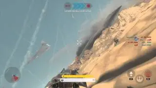 STAR WARS Battlefront battle of jakku part 2 (The flight)