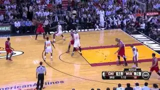 Miami Heat bench (Allen, Cole, Battier, Birdman) 42 points vs Bulls full highlights 10/29/13 HD