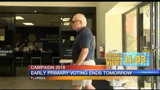 Early primary voting ends tomorrow, Aug. 27, in Florida
