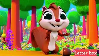 Squirrel kids nursery rhymes/ Squirrel in the tree what do you see?A nut on the ground, just waiting