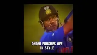 DHONI FINISHES OFF IN STYLE #DHONI #SIX #MSD
