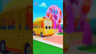 Wheels On The Bus Nursery Rhymes #Shorts #kidsapp #nurseryrhymes #kidssongs