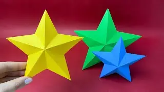 3D-звезда из бумаги своими руками | Как сделать бумажную 3D звезду
