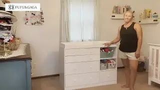 Nursery Storage Dresser Chest Changing Table Review | FUFU&GAGA