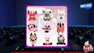 3256806865715210 Plush Toy Funny Cartoon Angel Dust Alastor TV Fans Collecting Gift Cut
