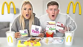 ENTIRE MCDONALDS MENU IN 10 MINUTES CHALLENGE WITH BOYFRIEND!!