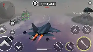 Gunship Battle: GYRFALCON aircraft raidmission gameplay.