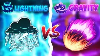 LIGHTNING IS CRAZY! Lightning Vs Gravity in Blox Fruits