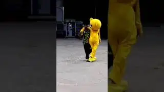 Teddy bear Crazy Dance at Petrol Pump 🤣🤣🤣| Funny😂