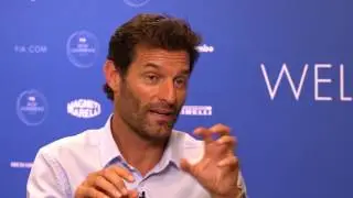 Mark Webber looks to the future at the FIA Sport Conference