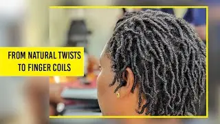 The EASIEST WAY to do FINGER COILS in African Hair!