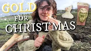 La La 1 Gold Ring! A Christmas Mudlark Finding Festive Things! Mudmas 5!