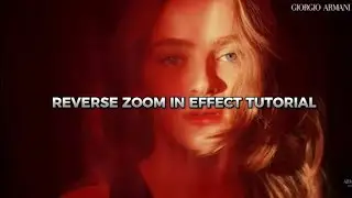 reverse zoom in effect tutorial on CapCut 