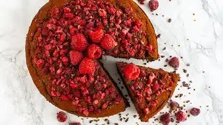 Веганский шоколадный малиновый торт &mdash; Foodaciously