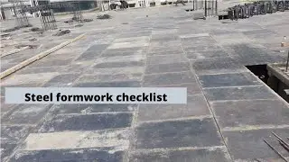 Steel form work checklist