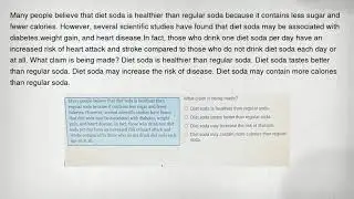 Many people believe that diet soda is healthier than regular soda because it contains less sugar and