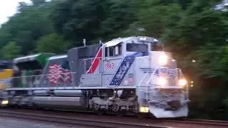 Once in a Lifetime! UP 1943 Leads a UP OCS Through Piscatway NJ and Many other Trains!