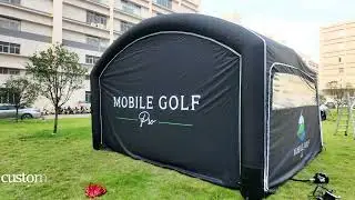 Inflatable Golf Simulator Tent Indoor Golf Simulator Enclosures Outdoor Inflatable Sport Event Tent