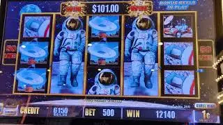 Another round of free spins on Moon Race $5 bet