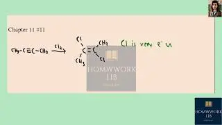 [Chemistry] Explain the following result. Although alkenes are generally more reactive than alkynes