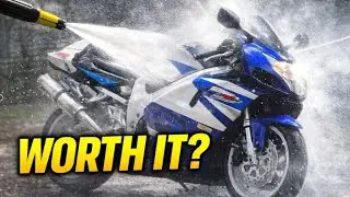 &ldquo;Washing My Motorcycle with an Electric Pressure Washer (Satisfying)&rdquo;