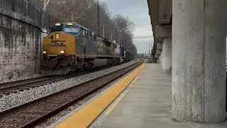 CSX R228 Passes through Charleston Station With CM44AH No.7381 Leading