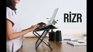 Rizr: Portable Sit-Stand Desk and Laptop Case