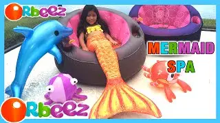 REAL MERMAID GIRL relaxes in the Orbeez Spa with Sachi