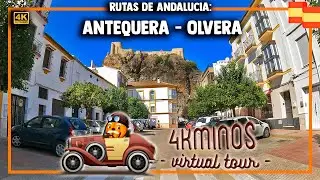 Ruta en coche: Antequera - Olvera - (4K) Driving Virtual Tour Spain 2021