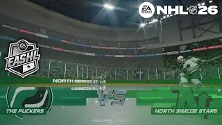 The Puckers vs. North Simcoe Stars - NHL 26 EASHL 3v3 Season Play (S3) 1--24-26 (4K)