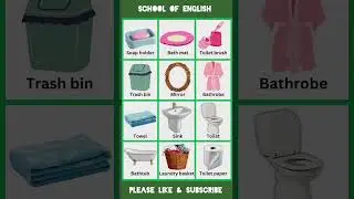 Bathroom Items Names with Pictures & Urdu(Lesson#913)