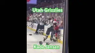 Kade Jensen fight #hockey #grizzlies #fight #utah