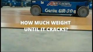 Sprung Flooring Rolling Weight Test