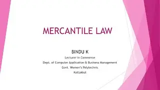 3143 Mercantile Law