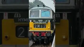 HYMEK DOUBLE-HEADER: Diesel locomotive uncouples from sister engine at Minehead